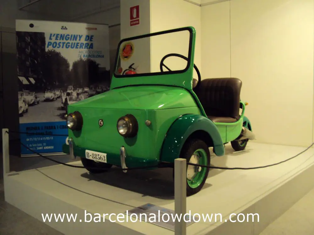 Another cute microcar. MUHBA museum Barcelona