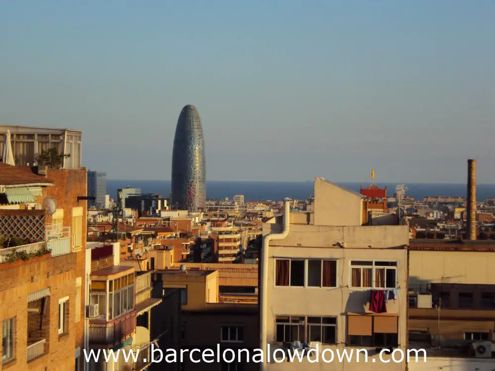 Daytime View Across the Rooftops from the Eixample District