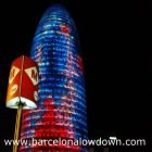 Full Moon at the Torre Agbar, Barcelona
