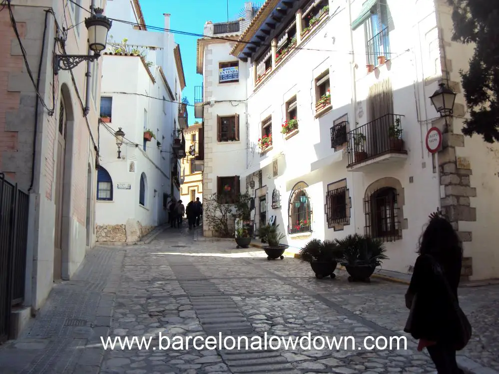 Cobbled Streets in the Old Quarter - Sitges