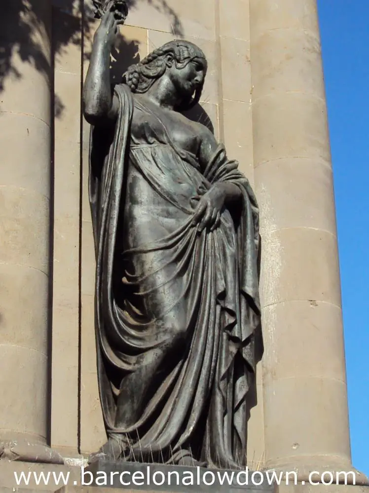 The Spirit of The People - Sculpture by Otero 1928 Plaza Cataluña