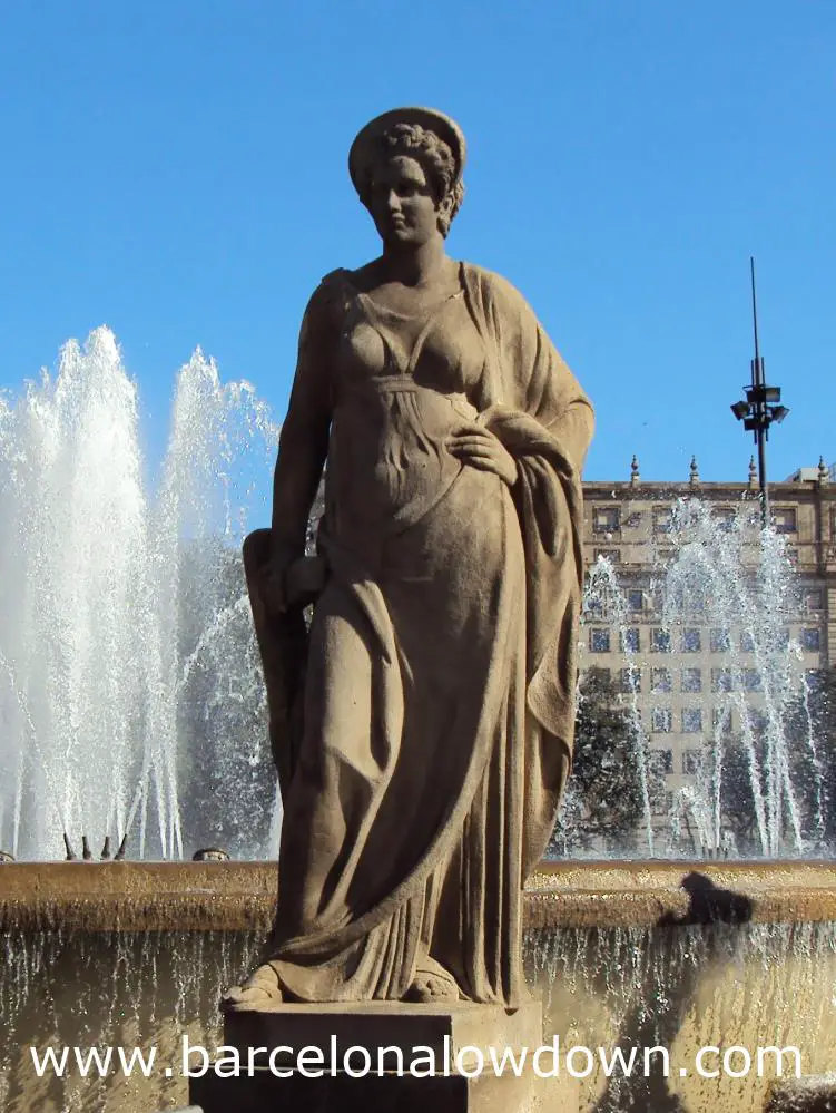 Navigation - Statue by Eusebi Arnau, Plaça de Catalunya