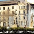 Statues and fountains at Plaça de Catalunya (Catalonia Square)