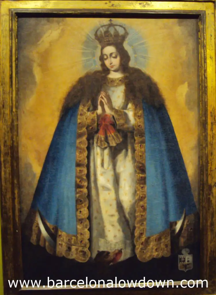 A more typical religious painting in the monastery’s museum