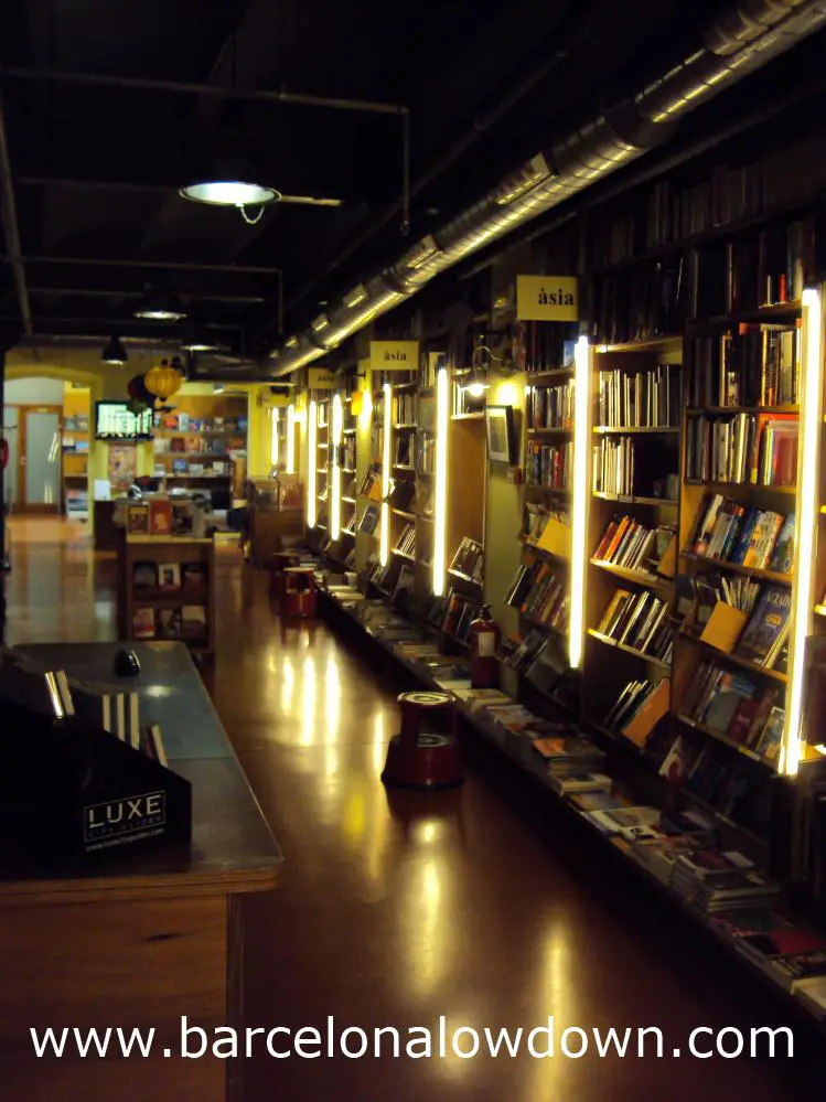 Photo taken inside the Altair travellers bookshop, Barcelona.