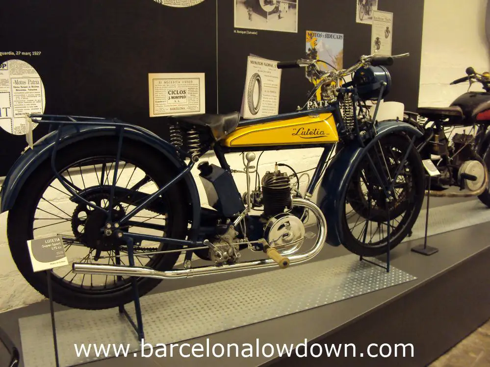 Vintage Lutieta motorbike, Barcelona Spain