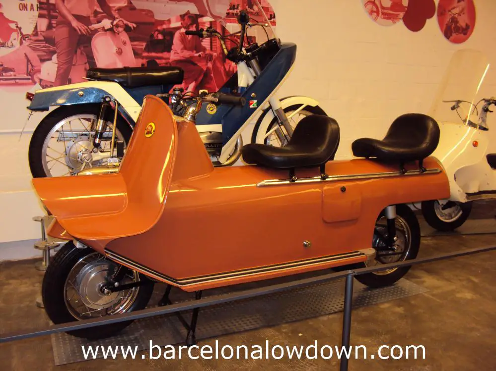 Prototype Montesa scooter in the Barceloma Motorcycle museum