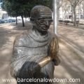 Bronze statue of Mahatma Gandhi