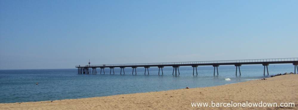 The 275m Pont del Petroli Jetty in Badalona