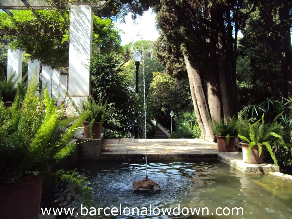 Small fountain, Laribal Gardens Barcelona