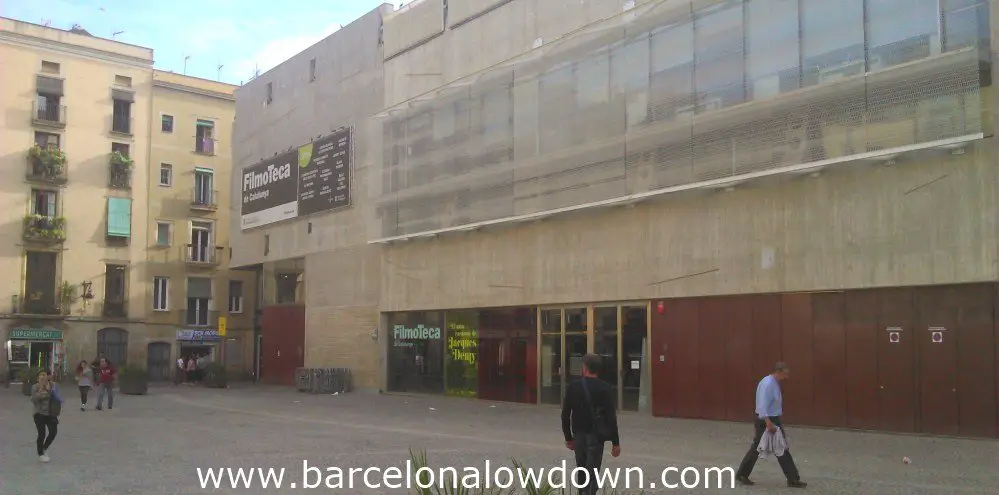 The purpose built filmoteca in the heart of Brcelonas Raval neighbourhood.