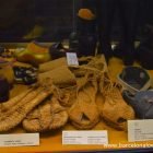 A collection of old shoes in the Barcelona Shoe Museum