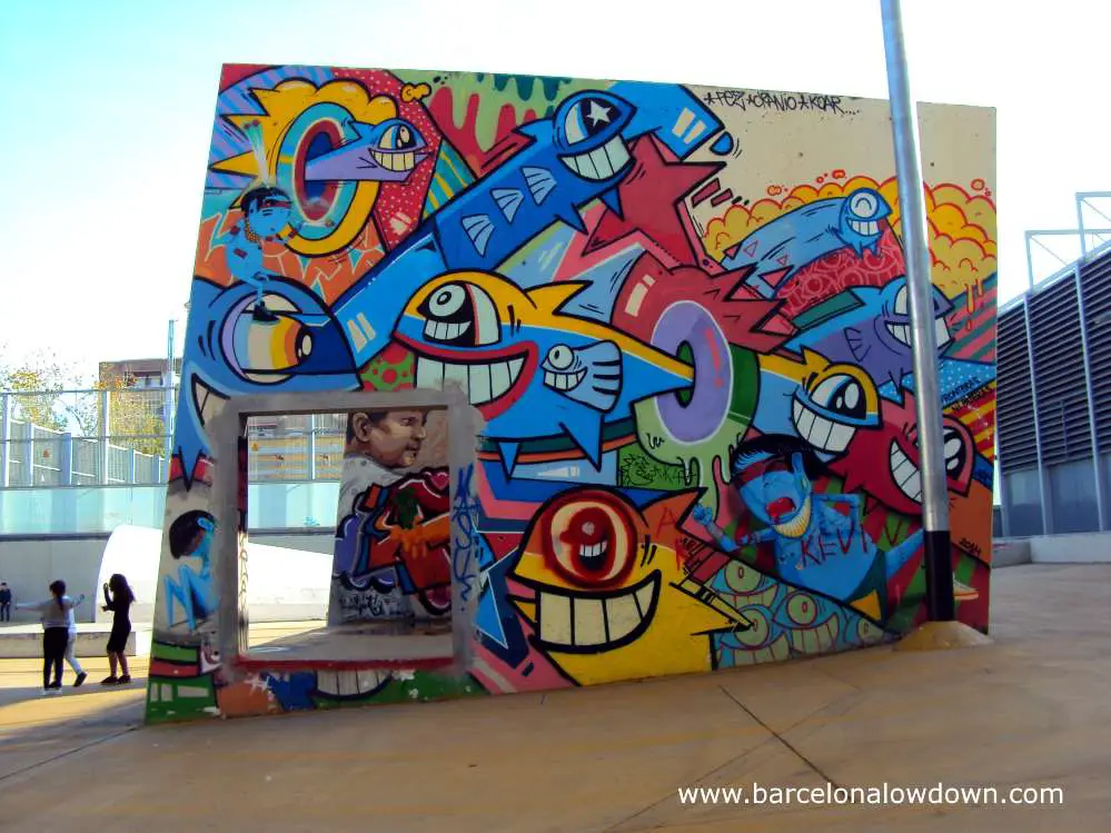 Colourful street art at Barcelona's legal graffiti parks