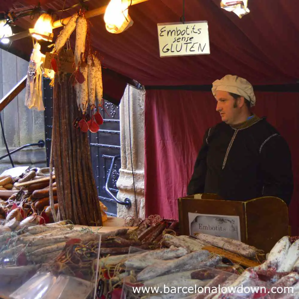 Catalan butcher at the Vic medieval fair