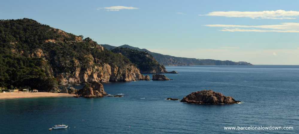 Mar Menuda and the Costa Brava, view from the Vila Vella Tossa de Mar, Spain
