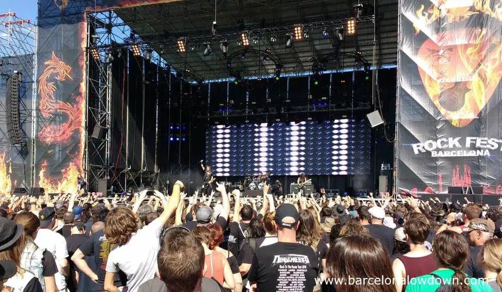Progresive metal band Queensrÿche performing at Barcelona Rock fest