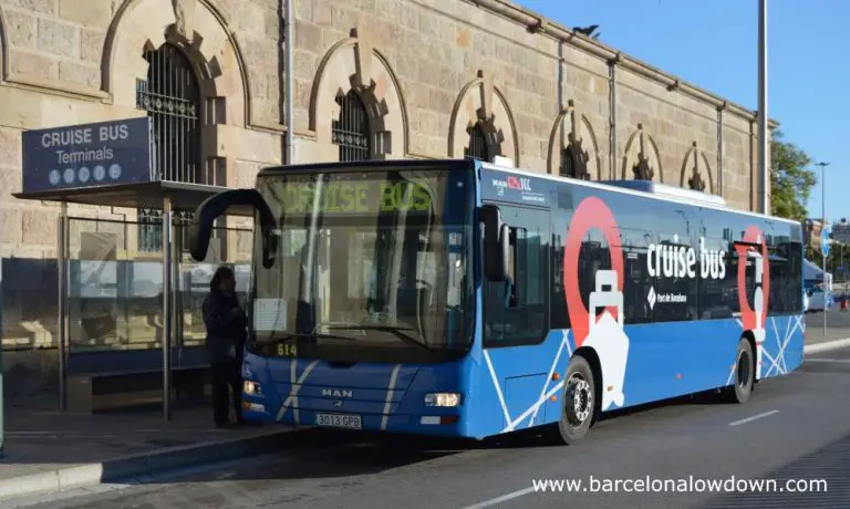 barcelona cruise terminal to airport bus
