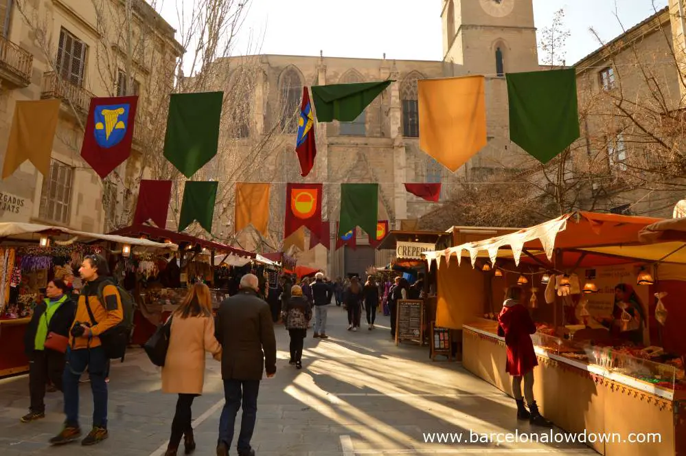 La Colegiata Basílica de Santa María de la Aurora​, Manresa during the anual medieval fair