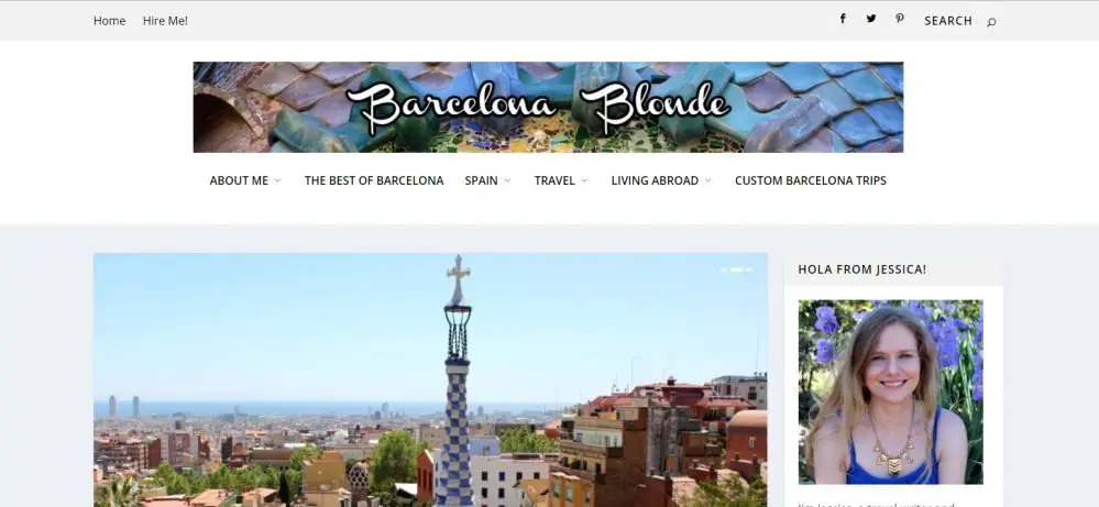 Barcelona Blonde Blog homepage