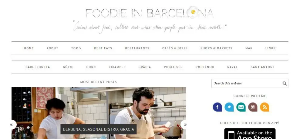 Foodie in BCN - one of the top Barcelona food blogs