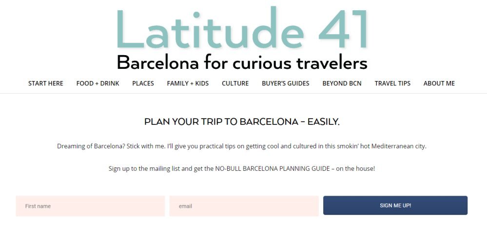 Latitude 41 one of the best Barcelona blogs