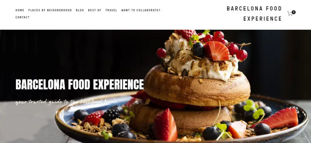 Barcelona Food Experience homepage - one of Barcelona's best food blogs