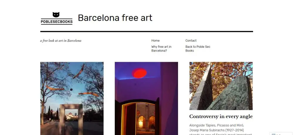 Barcelona free art blog