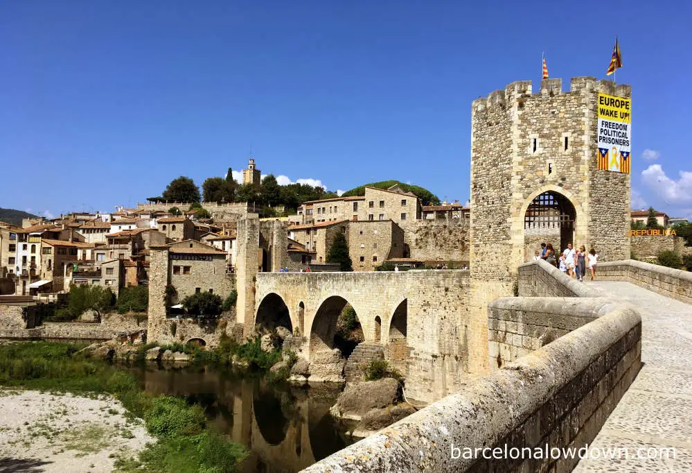 The medieval village of Besalú in the Garrotxa region of Catalonia, Spain