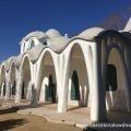 White arches of the Masia Freixa mansion in Terrassa Spain