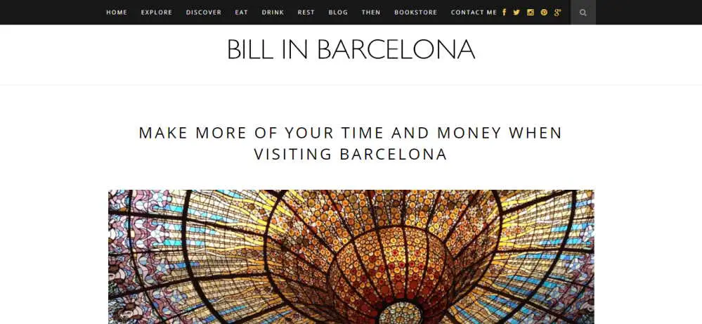 The homepage of Bill Sinclair's blog - Bill in Bacelona