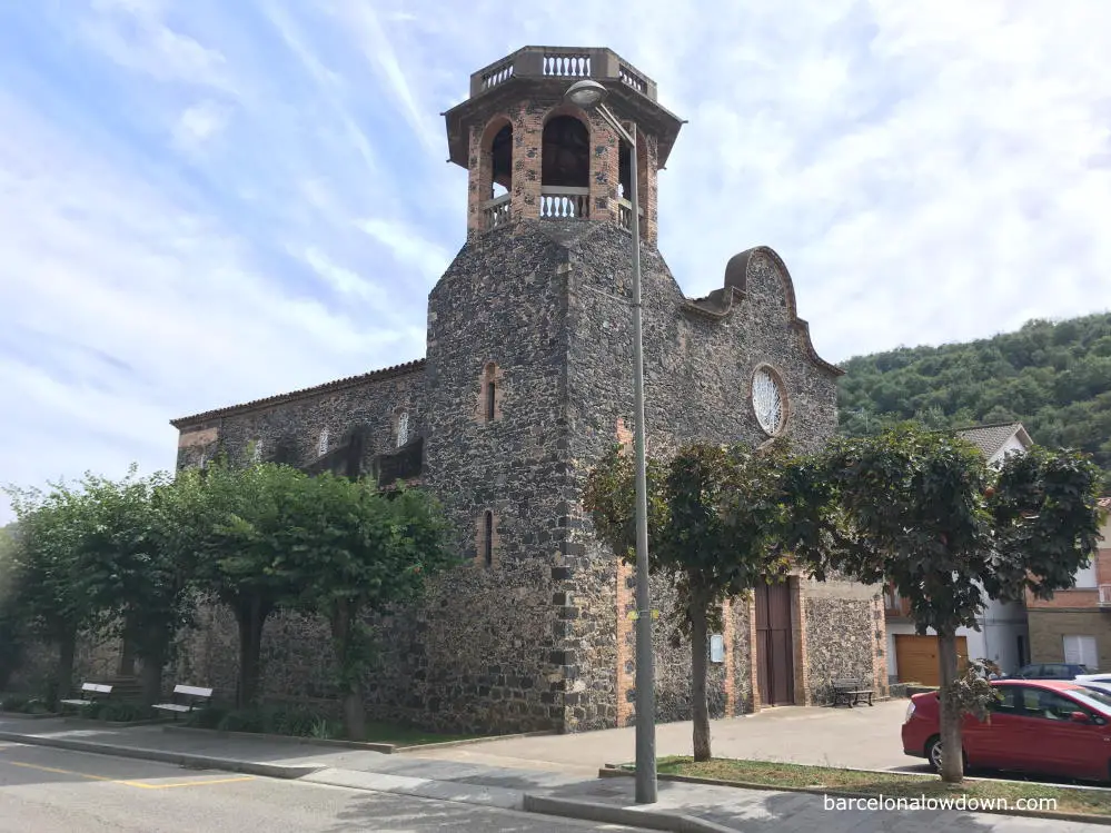 The church of San Salvador, Castellfollit de la Roca, Spain