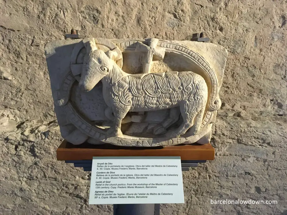 Carving of the Lamb of God