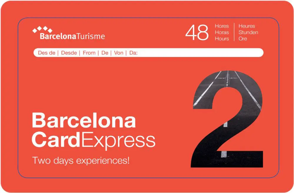 The Barcelona Card Express 2 day sightseeing pass