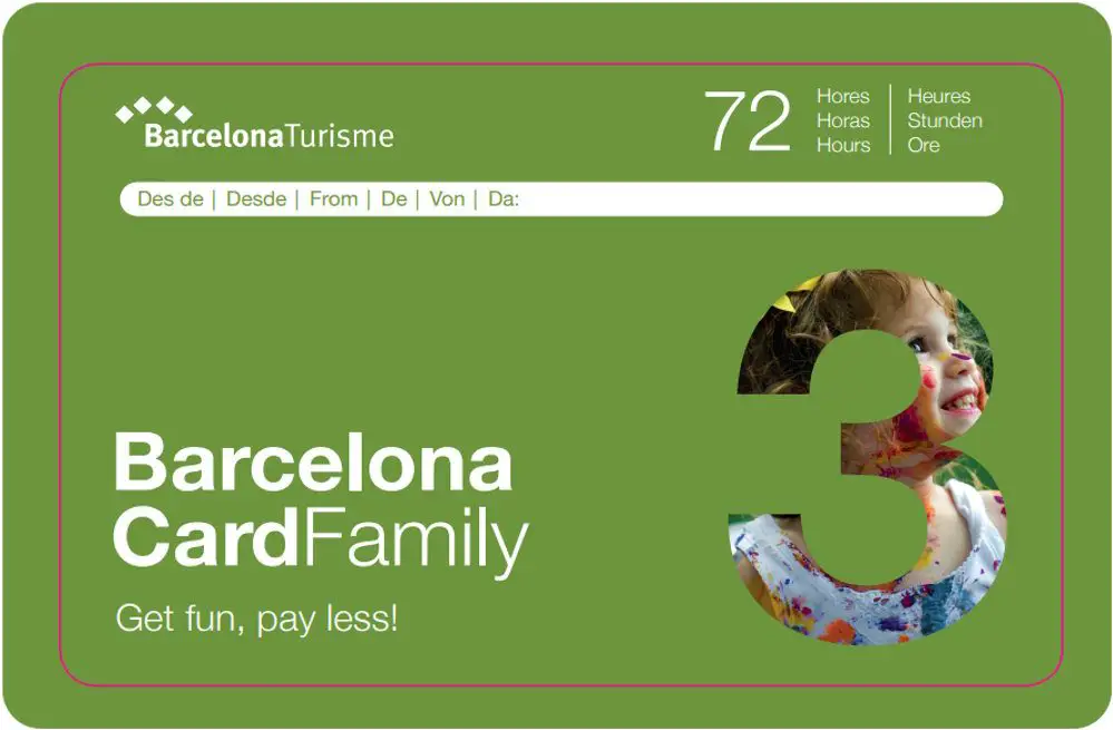 Barcelona Family Card, sightseeing pass