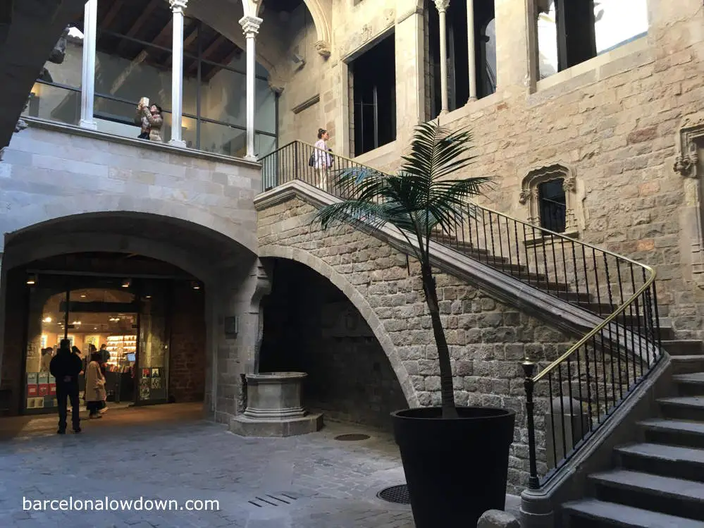 A medieval patio in the Picasso Museum, Barcelona