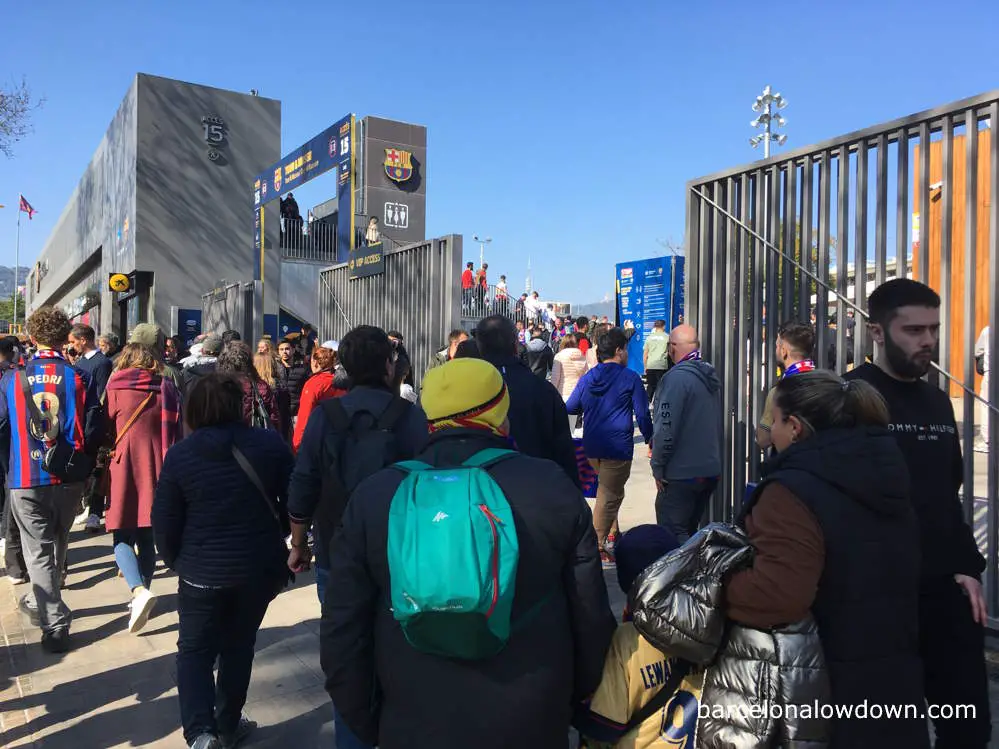 Outside the Camp Nou stadium, Barcelona