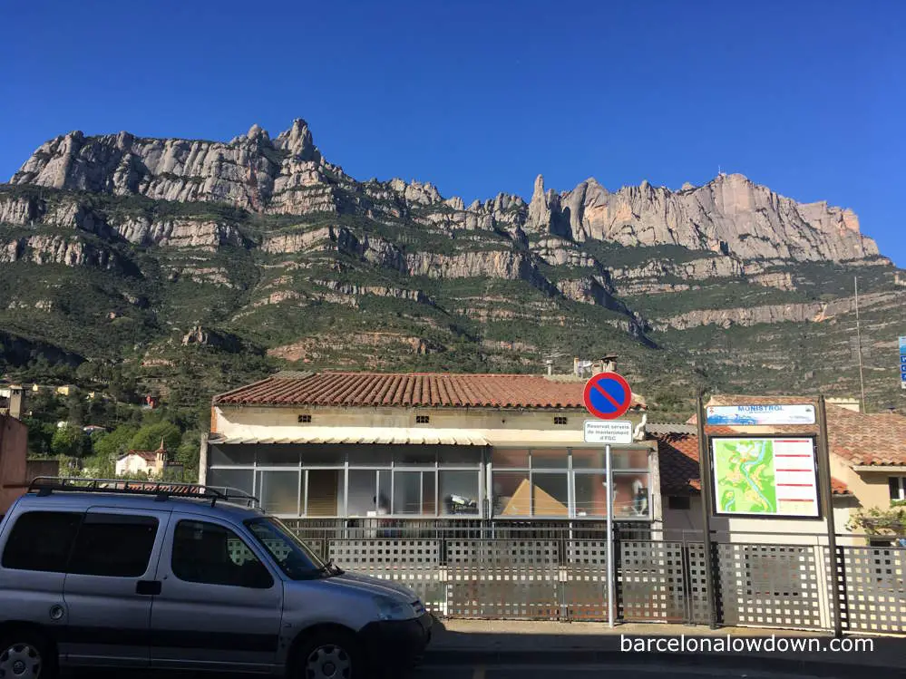 The view from Monistrol de Montserrat train station