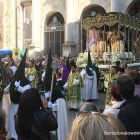 A catholic procession with hoods in Barcelona