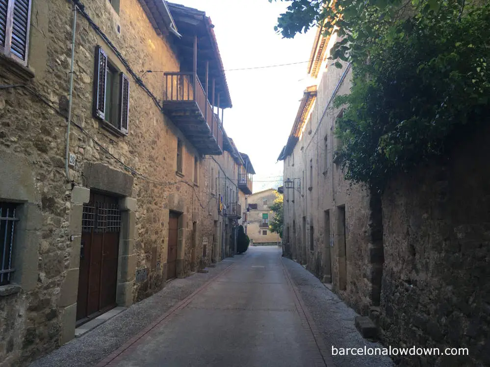 Medieval stone houses in Els Hostalets d'En Bas