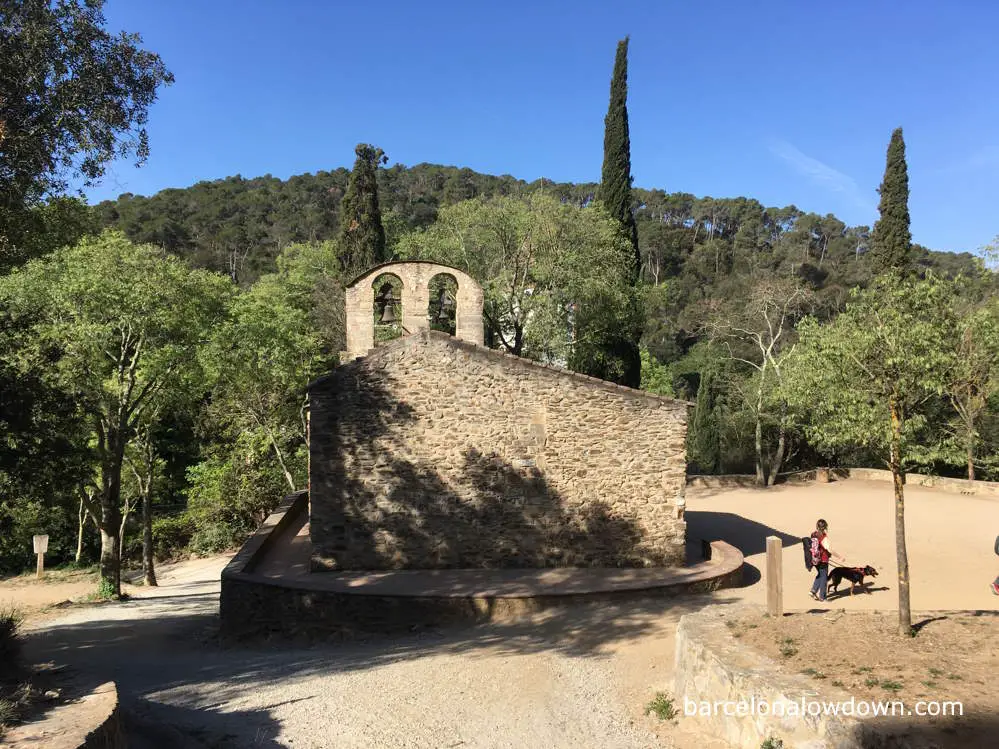 Small gothic church on the hike from Barcelona to Sant Cugat