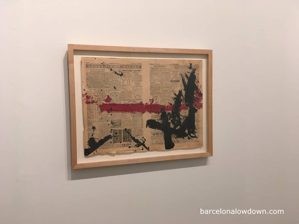 Art on display in the Fundació Antoni Tàpies museum in Barcelona