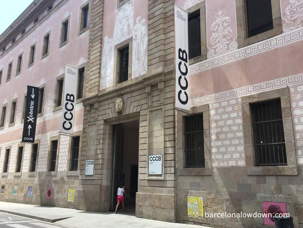 The main entrance to the CCCB in Barcelona