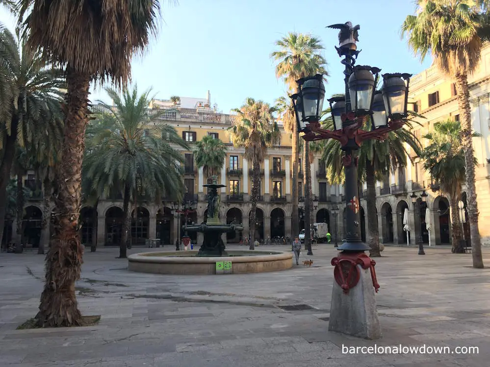 Plaça Reial in Barcelona