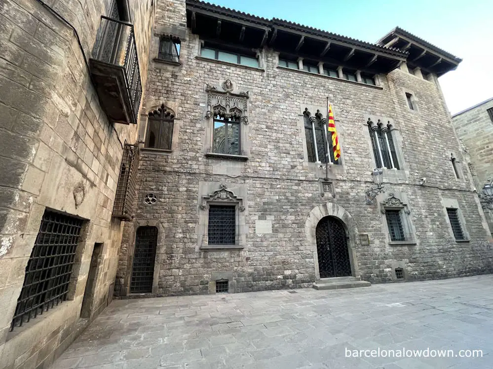 Old buildings in Barcelona's Gothic Quarter