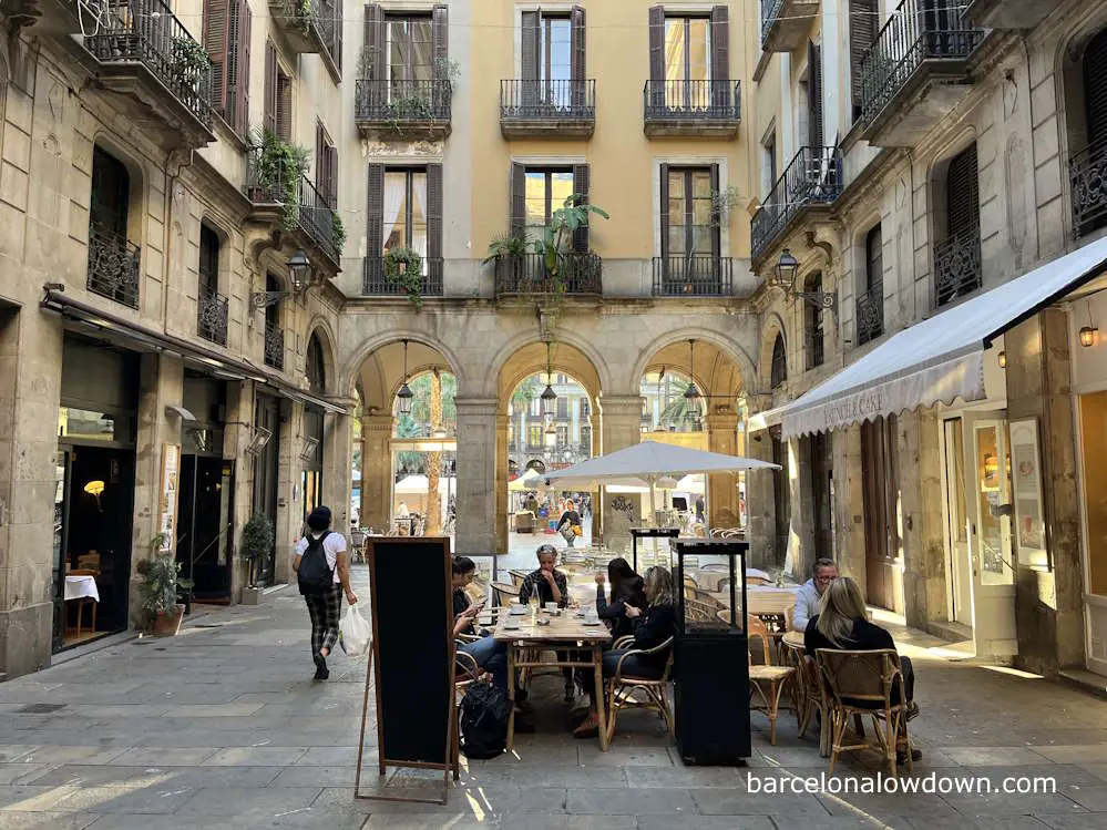 A cafe in Barcelona's Gothic Quarter