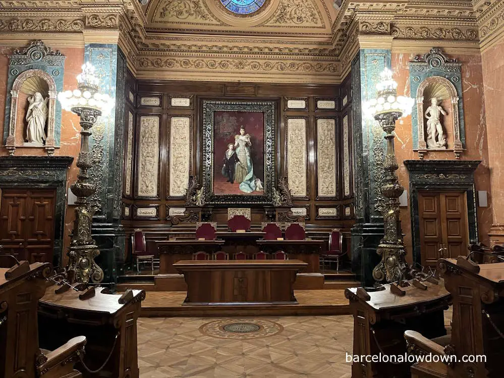 The Queen's Rom in Barcelona City Hall