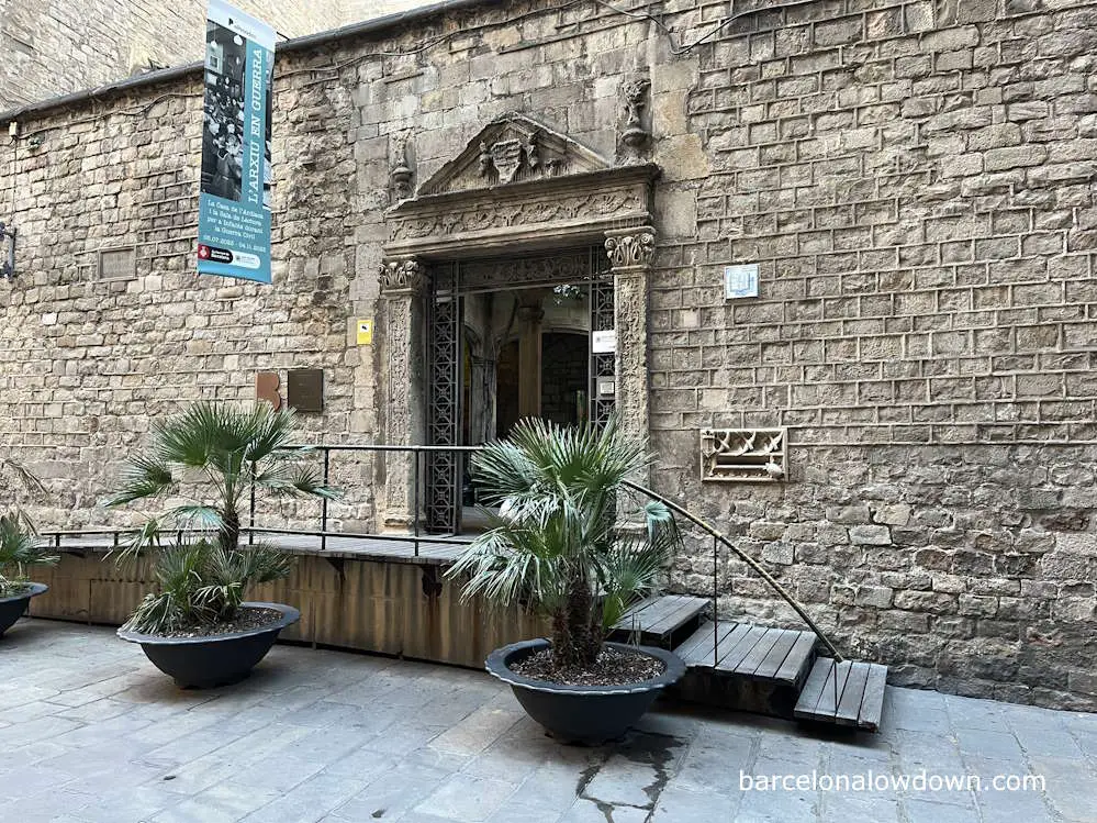 The entrance to the Archdeacon's house in Barcelona