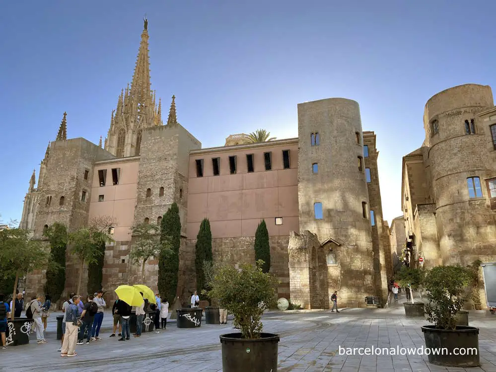 Part of the Roman wall in Barcelona