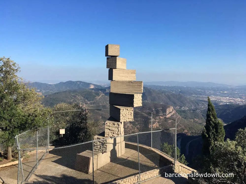 The Stairway to Heaven monument in Montserrat