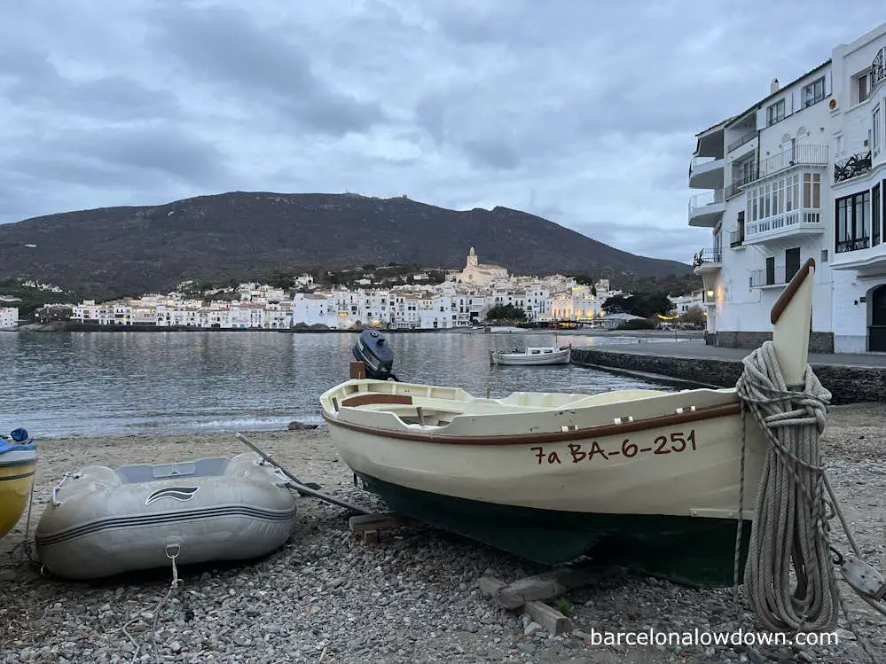 Fishing boats on the beach at Cadaques, Costa Brava
